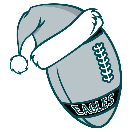 Philadelphia Eagles Football Christmas hat logo iron on paper